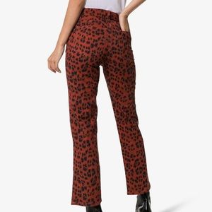 Miaou Red Leopard Pants